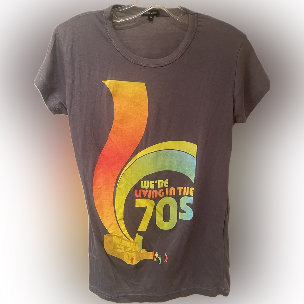 Retro Graphic Tee with 70s Design